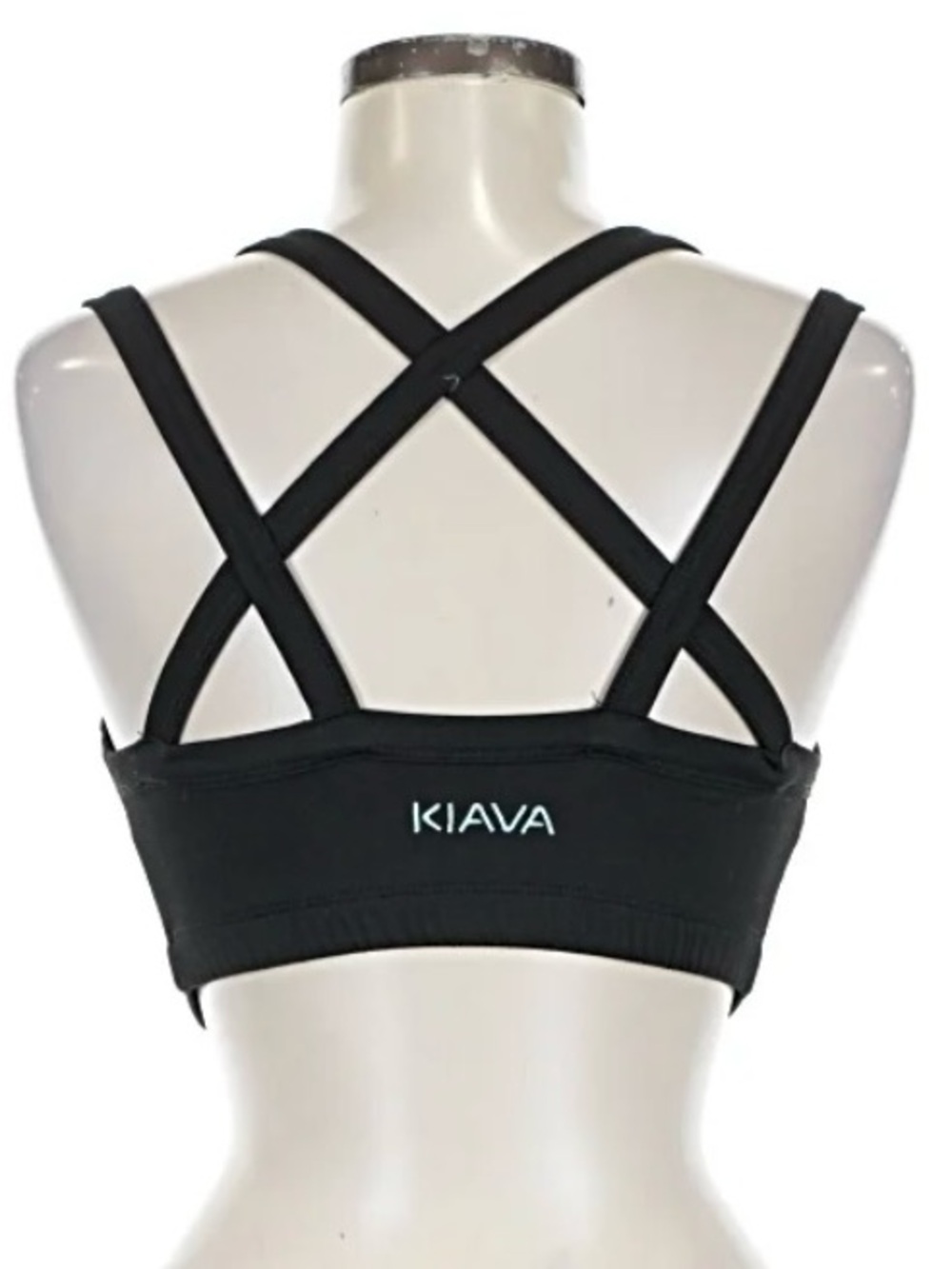KIAVA black strappy sports bra size Small
